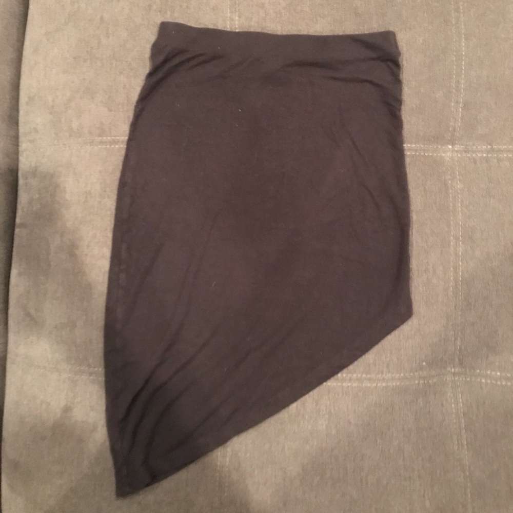 RVCA black asymmetrical skirt